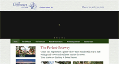 Desktop Screenshot of cliffhousecottages.com