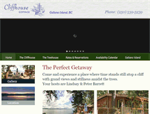 Tablet Screenshot of cliffhousecottages.com